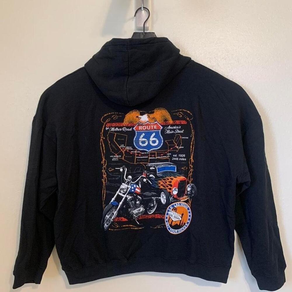 Route 66 Las Vegas Biker Hoodie